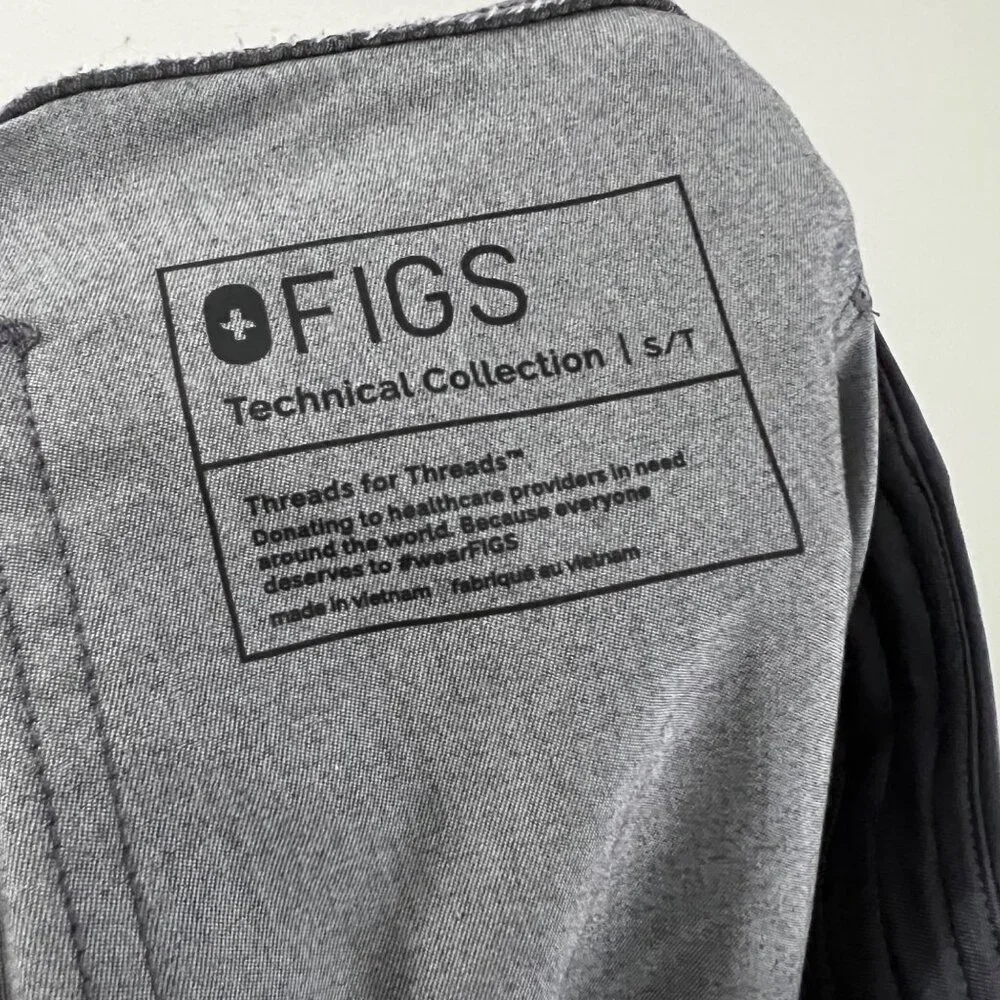 Figs Mens Gray Pisco Scrub Pull On Pants Size Small Tall